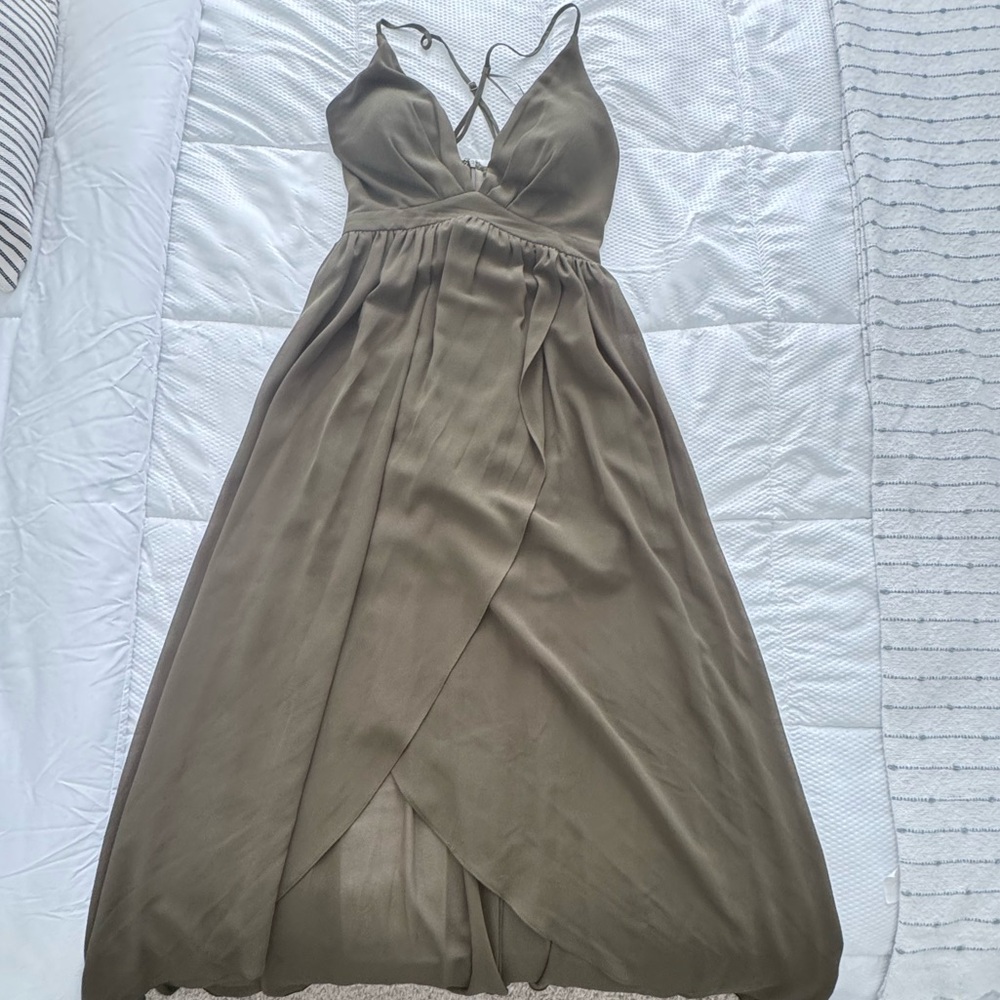 Miss Avenue Olive Green Dress